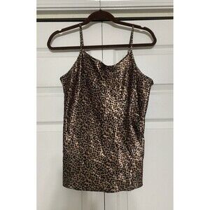 NWT Emme Jordan Animal Leopard Print Cami Top / Tank Whimsygoth Size L (FF13)